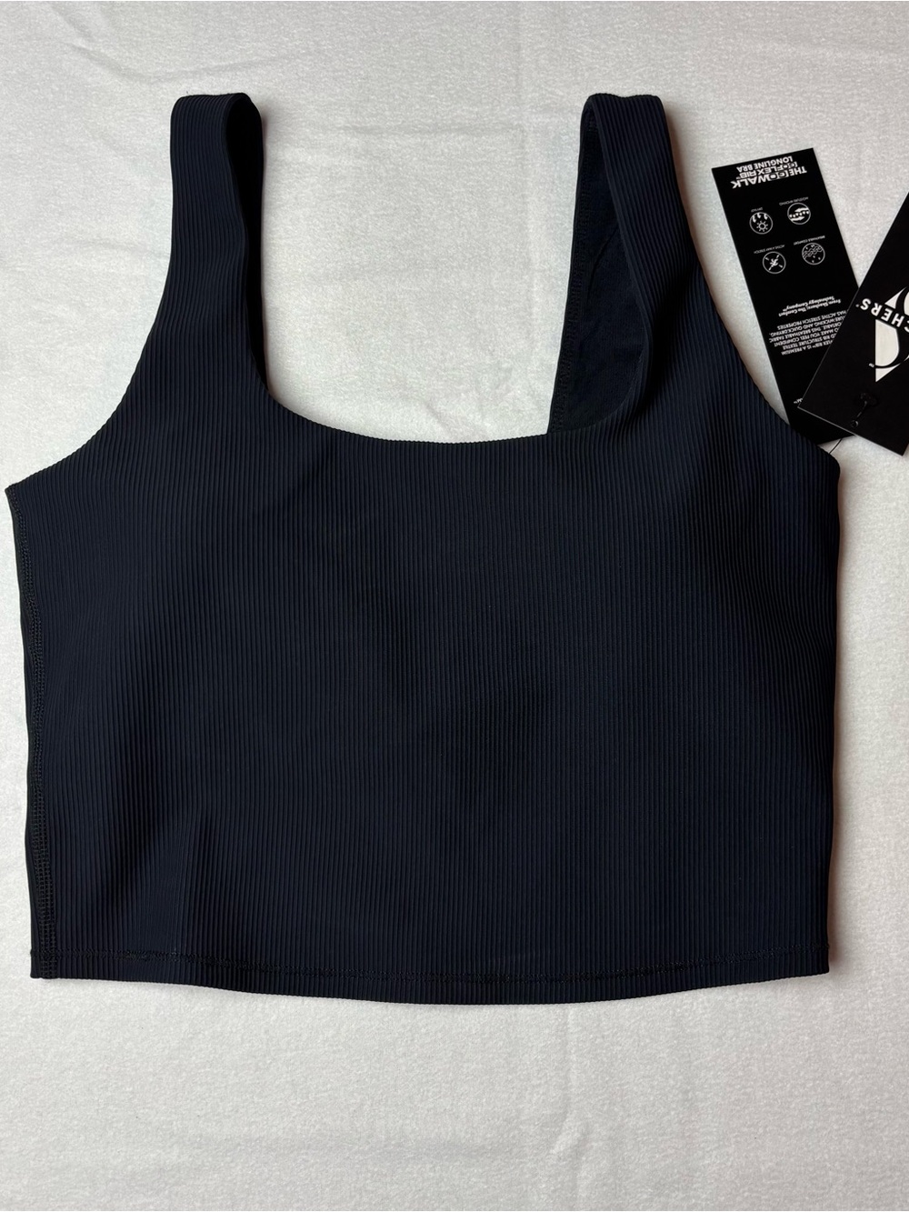 Skechers Black Ribbed‎ Tank Top
